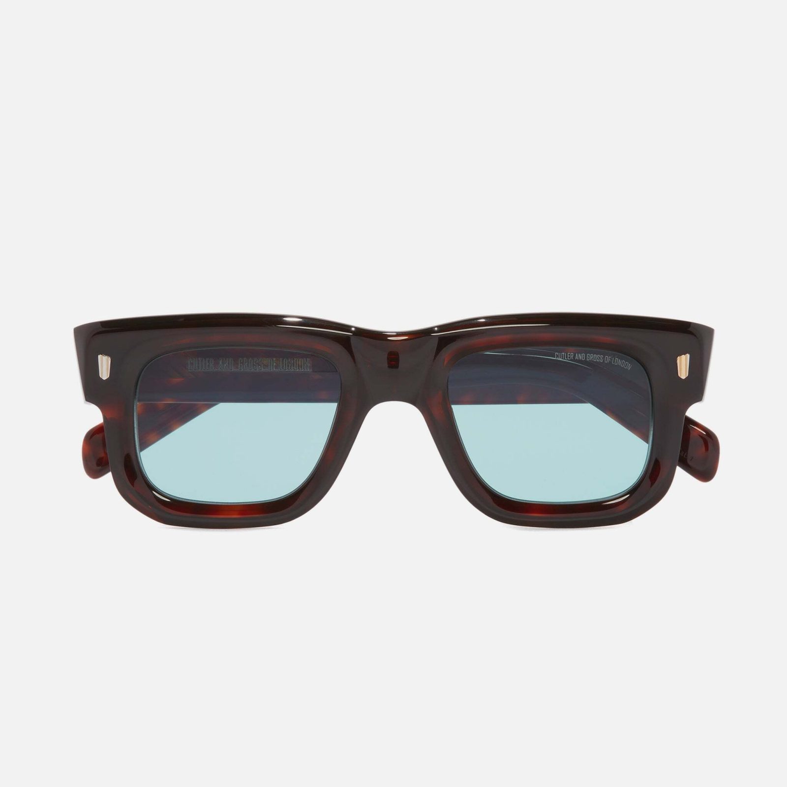 CUTLER AND GROSS 1402-03 50mm Dark Turtle Acetate Sunglasses