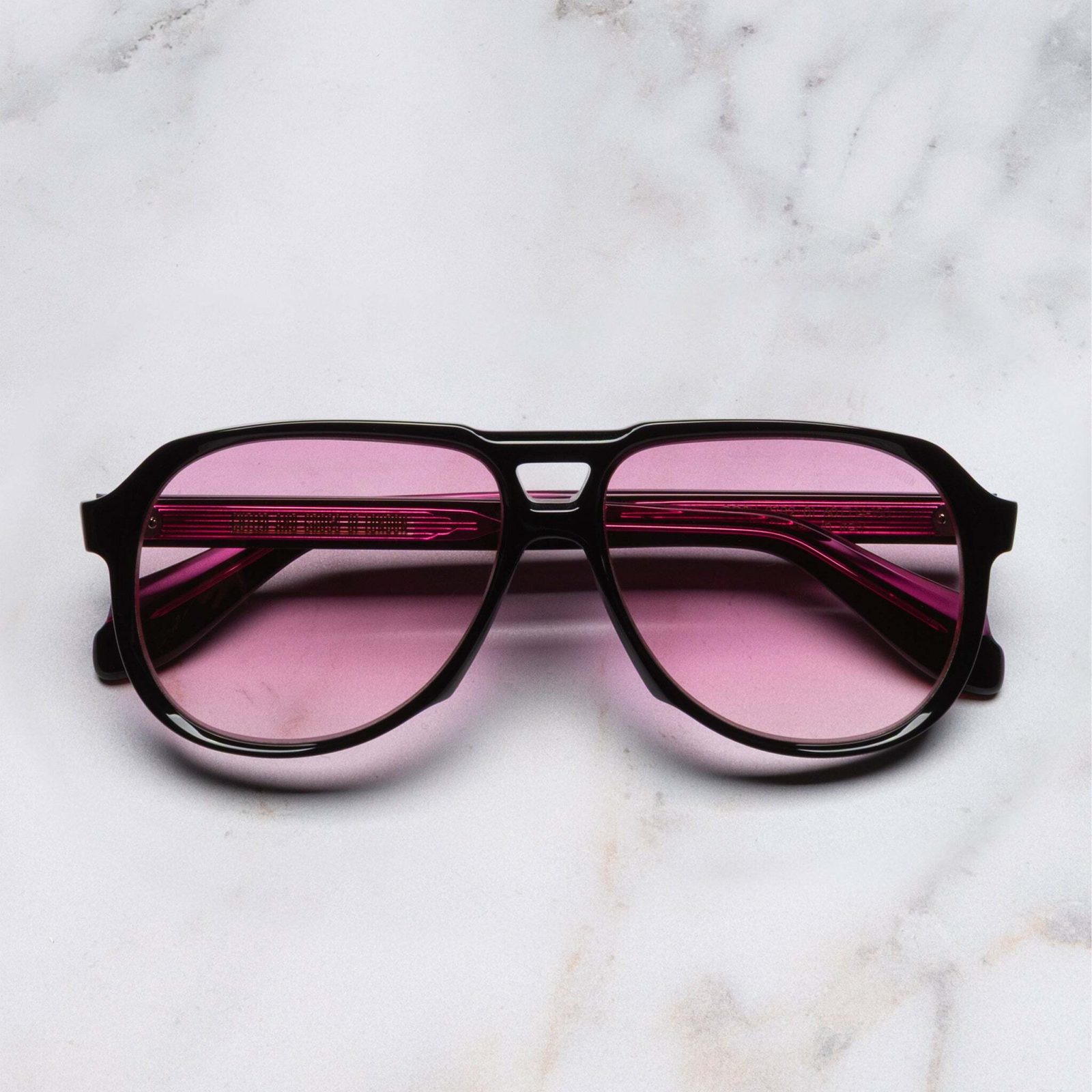 CUTLER AND GROSS 9782-01 60mm Black Acetate Sunglasses